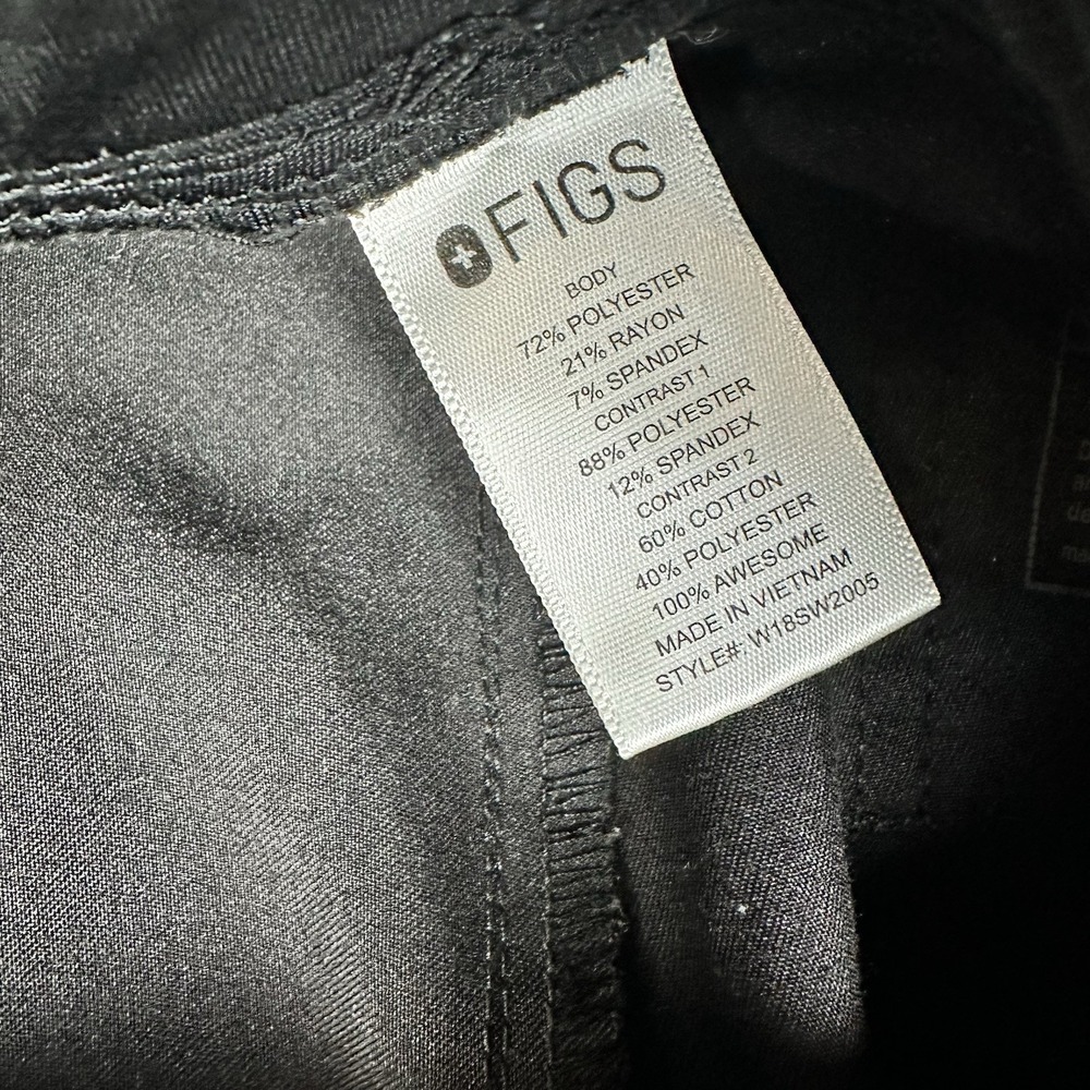 Figs Technical Collection Women's Zamora Jogger Scrub Pants Black Size Medium - Picture 7 of 10